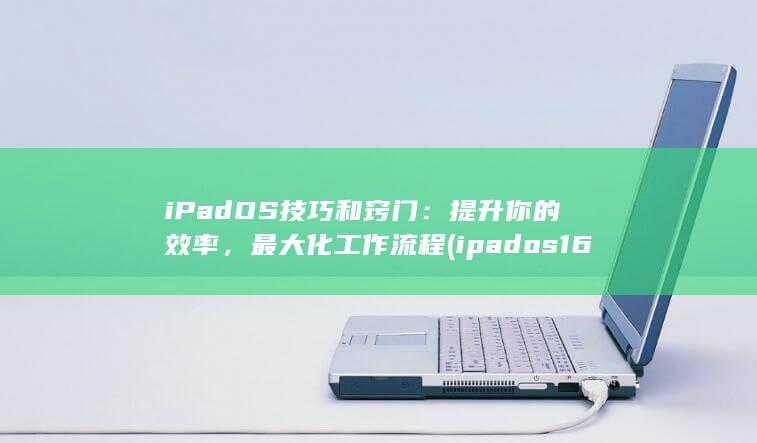 iPadOS 技巧和窍门：提升你的效率，最大化工作流程 (ipados16.6) 第1张